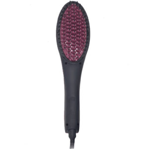 Ceramic straightening and heating brush smooth and silky hair with the brush in Morocco with Brefshop