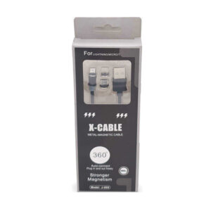 Cable chargeur magnetique 3 en 1 chargeur type c type b et apple lightning au Maroc BrefShop