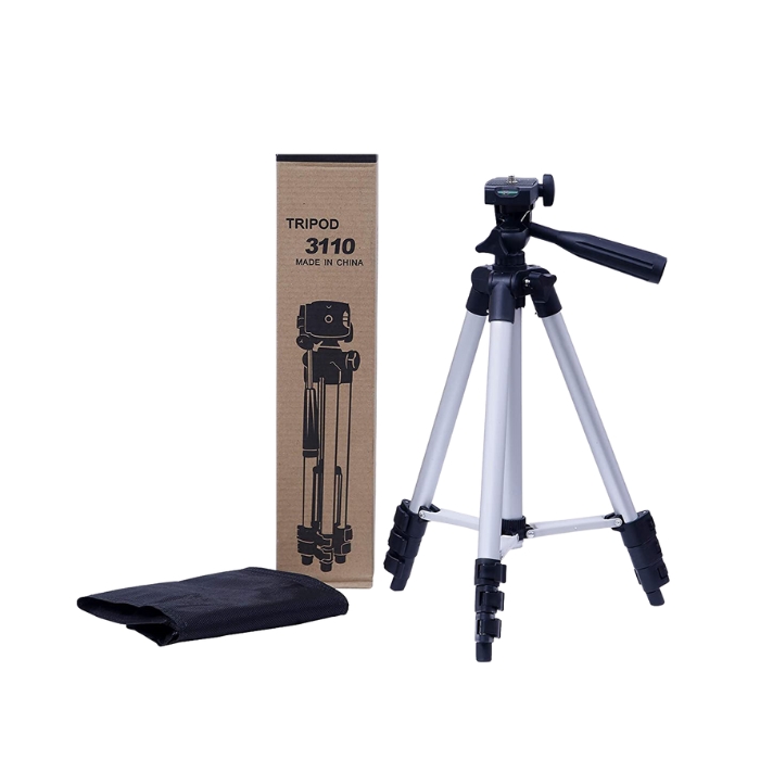 Adjustable and extendable tripod support for smartphone reaching a height of 105 cm in Morocco with Brefshop
