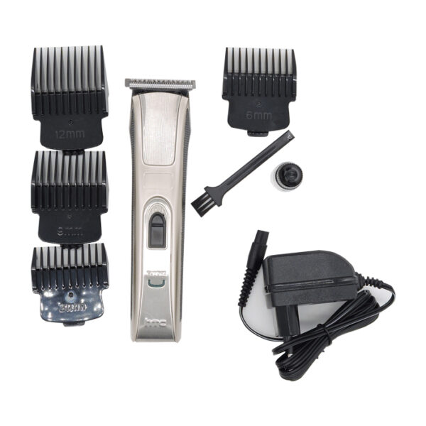 Tondeuse HTC rechargeable lames en Acier inoxydable 4 Peignes Détachables Barbe/Cheveux