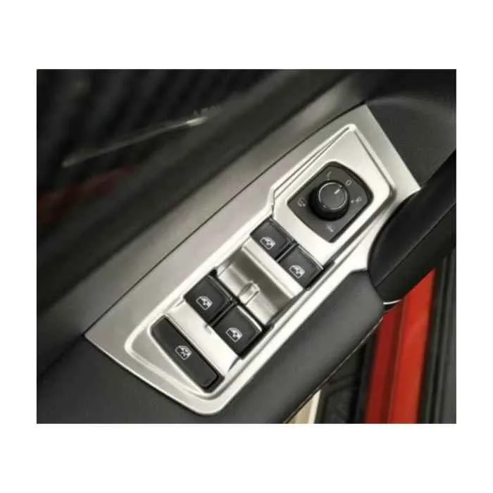 Panneau de commande chrome Tiguan VW porte fenetre coffre – Image 1
