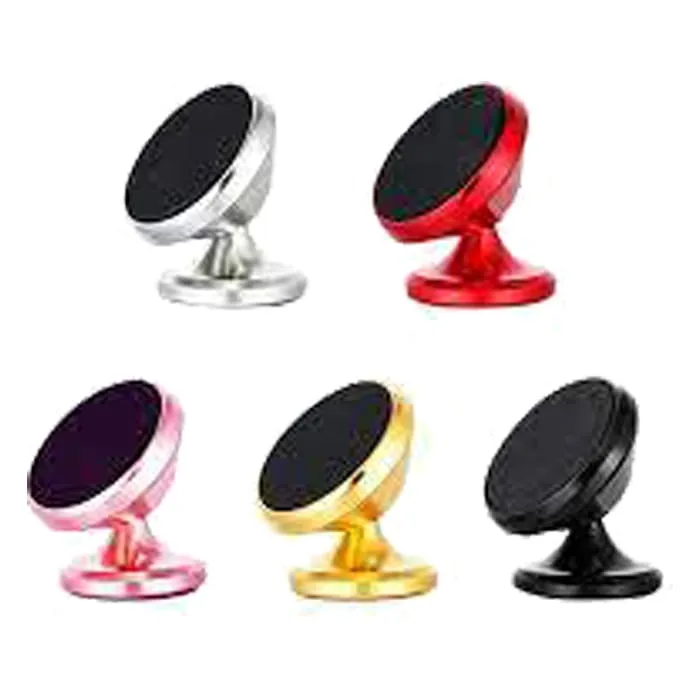 Support Magnétique Universel Pour Téléphone Voiture - Fixation Ventouse Ou Air Vent - Compatible Smartphone GPS MP3 - Neuf
