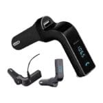 Transmetteur Voiture Bluetooth usb Kit Main Libre USB 3.4A Allume Cigare véhicule tous telephone ios android fm