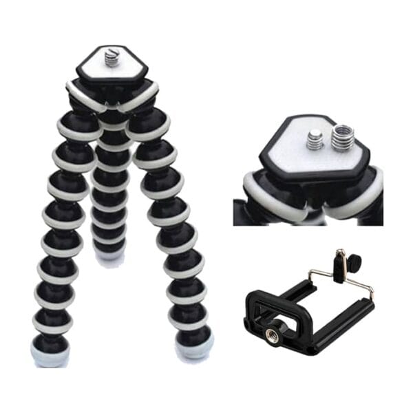 Trepied Octopus Pro Z-03 Flexible Smartphone Caméra GoPro 360° Pivotant
