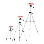 Trepied professionnel telephone camera support aluminium extensible Trépied 140 cm photo vidéo Maroc photographe portable image stable création de contenu digital 135cm