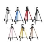 Trepied professionnel telephone camera support aluminium extensible Trépied 140 cm photo vidéo Maroc photographe portable image stable création de contenu digital