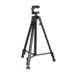 Trepied professionnel telephone camera support aluminium extensible Trépied 140 cm photo vidéo Maroc photographe portable image stable création de contenu digital noir