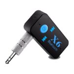Transmetteur Bluetooth auto BrefShop avec prise jack 3.5mm pour appels mains libres et lecture musique MP3 TF.