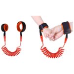 bracelet anti perte enfant harnais securite laisse fugue marche sac a dos eponge centre commercial poigne voyage main parents orange