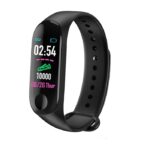 bracelet connecté montre connectée tracker d activité sport connecte podomètre notification calories sommeil rappel d inactivité anti perte noir