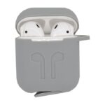 غطاء AirPods 1 2 جراب سيليكون AirPods حماية ضد الصدمات حافظة اكسسوار مقاوم غبار رياضة سماعات لاسلكية Earpod مطر ثلج بقع رمادي فاتح