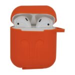 غطاء AirPods 1 2 جراب سيليكون AirPods حماية ضد الصدمات حافظة اكسسوار مقاوم غبار رياضة سماعات لاسلكية Earpod مطر ثلج بقع برتقالي