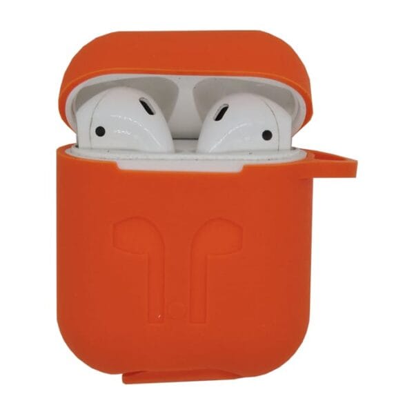 coque airpods 1 2 etui airpod silicone protection anti choc pochette housse accessoire resistante poussiere sport ecouteurs sans fil earpod Pluie Neige Taches orange