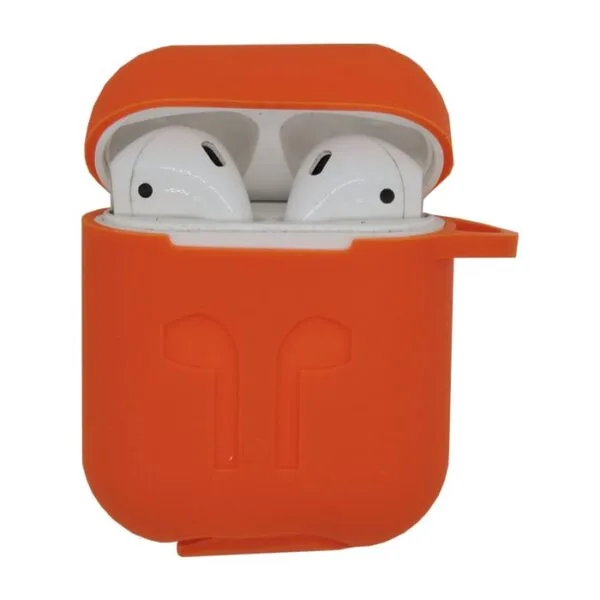 coque airpods 1 2 etui airpod silicone protection anti choc pochette housse accessoire resistante poussiere sport ecouteurs sans fil earpod Pluie Neige Taches orange