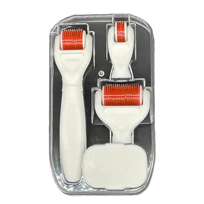 derma roller rouleau micro aiguille kit therapie collagene needling maison anti age visage microneedling professionnel cicatrice rafraichir ride 1.5 1 0.5mm acne restauration peau cellulite