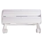 distributeur rouleau cuisine porte mural derouleur papier aluminium film alimentaire essuie tout organiseur accessoire plastique decoupe rouleaux