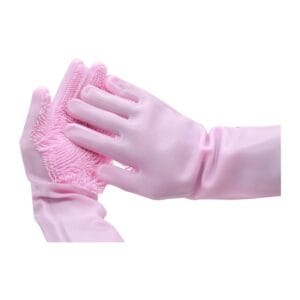 Couple de gants en silicone vert pour lavage de voiture et brossage d'animaux au Maroc