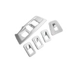 garniture bouton tiguan chrome panneau commande couvre accessoire interieur decoration porte cadre protection leve vitre coffre vw 2016 2017 2018 2019 2022 controle conducteur gauche ouverture fenetre