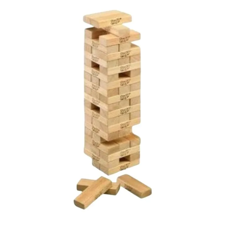 jeu jenga en bois jeux nature ludo educatif construction jouet montessori adresse enfant adulte soiree equilibre motricite fine societe durable concentration famille