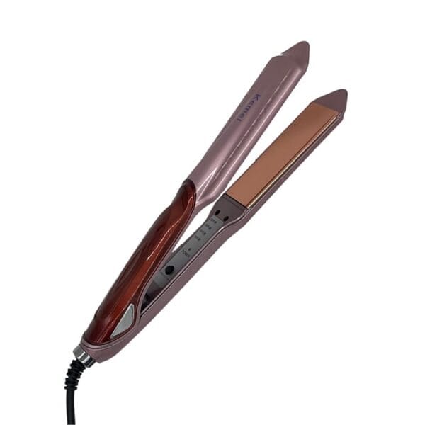 lisseur professionnel fer a lisser kemei km 471 plaque ionique tous types cheveux ceramique temperature reglable chauffant rapide tourmaline abimes voyage