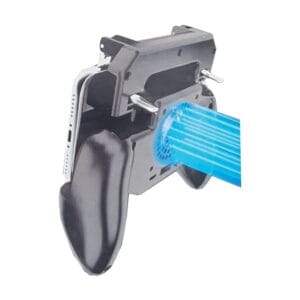 Image principale de la Manette Gaming Téléphone avec un smartphone, montrant le ventilateur et les gâchettes L1R1.