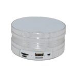 mini haut parleur bluetooth enceinte portable radio FM sans fil MP3 rechargeable carte SD USB smartphone tablette ios et android prise jack argente