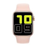 montre connectée smartwatch Bluetooth connectee appel intelligente santé sport podomètre fréquence cardiaque smartwatch compatible Android iOS instagram facebook rose dore