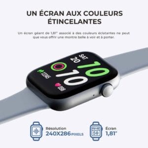 Gros plan du capteur de fréquence cardiaque de la U Leap4 pour le suivi sportif précis.