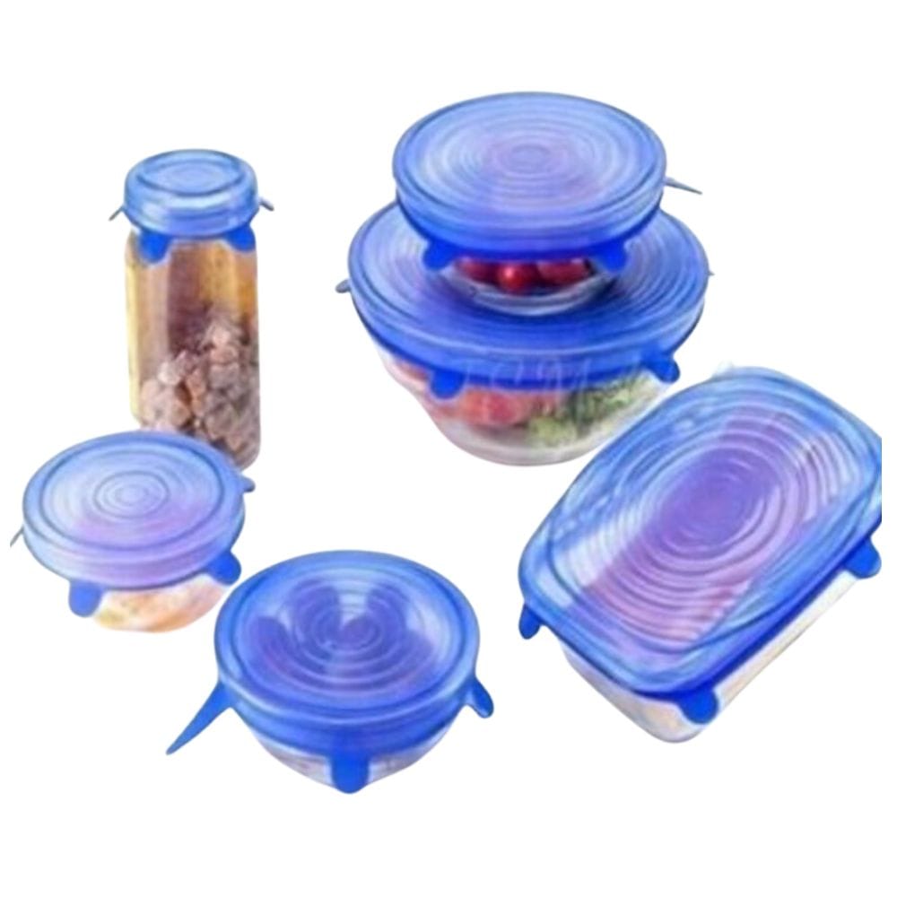 Lot De 24 Couvercles En Silicone Extensibles | 6 Tailles, Sans BPA, Réutilisables Pour Bols, Bocaux, Fruits