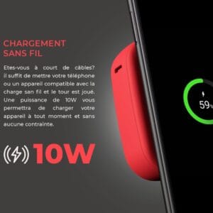 Power bank ORYX 10000mAh, un accessoire électronique essentiel pour rester connecté au Maroc.