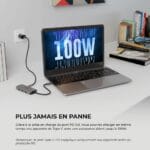 adaptateur oryx Type C Multiport 6 en 1 ethernet usb usb type c hdmi macbook