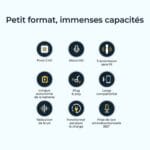 micro cravate sans fil W Mic 2.4G latence faible son image présentation vlog interviews microphone enregistrement son clair net Type C samsung ou Lightning apple iphone