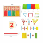 Jeu Bois 3+ Ans : L’Éveil aux Maths avec 100 Bâtonnets – Image 2