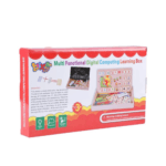 Boîte d'apprentissage du jeu éducatif en bois "Multi Functional Digital Computing Learning Box" pour enfants de 3 ans et plus, montrant le contenu avec des chiffres, des bâtonnets de comptage, une horloge et un tableau noir.
