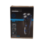 Rasoir électrique professionnel IGEMEI GM 513 avec 3 têtes rotatives flottantes 3D, étanche IPX5 et tondeuse pop-up rétractable.