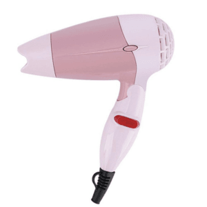 Seche Cheveux MAXISALON Professional 1200W – Compact et Pliable Rose et Blanc