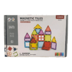 Tuiles Magnétiques XINBIDA avec tuiles magnétiques – 46 pièces colorées et illustrées, modèle X2301 pour enfants.