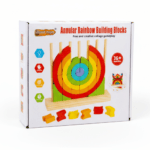 Jeu de construction enfant Wood Mom dans son emballage d'origine.