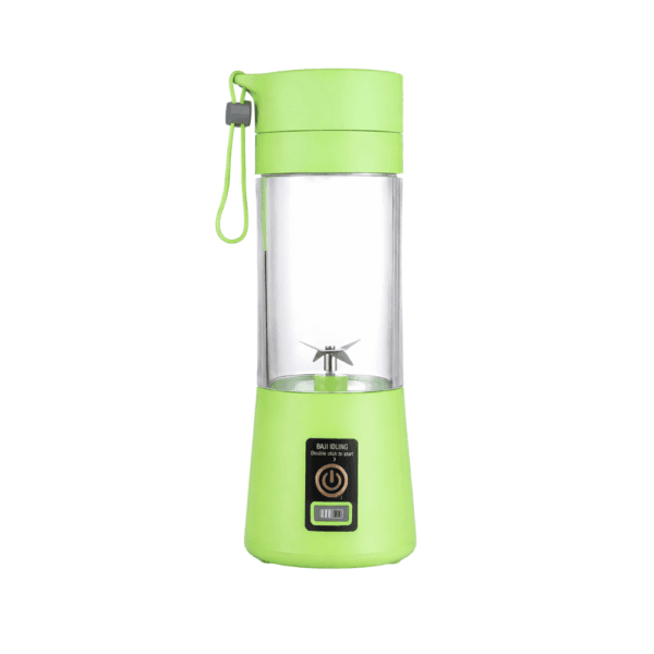 Mini blender portable Juicer Cup vert avec récipient de 380 ml et lames en acier inoxydable