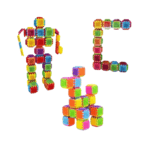 Blocs d'Assemblage BEINZI dans un salon, stimulant la motricité fine enfant 3 ans.