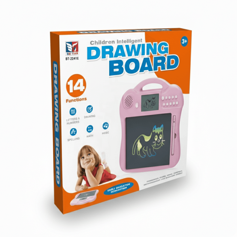 Packaging Officiel - Tableau de Dessin Intelligent BEI TIAN Emballage officiel du Tableau de dessin intelligent BEI TIAN montrant les 14 fonctions éducatives.