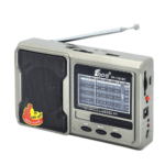 Radio de poche portable Fepe FP-1780U avec lecteur MP3 USB et carte SD, idéale pour écouter la musique en voyage au Maroc.