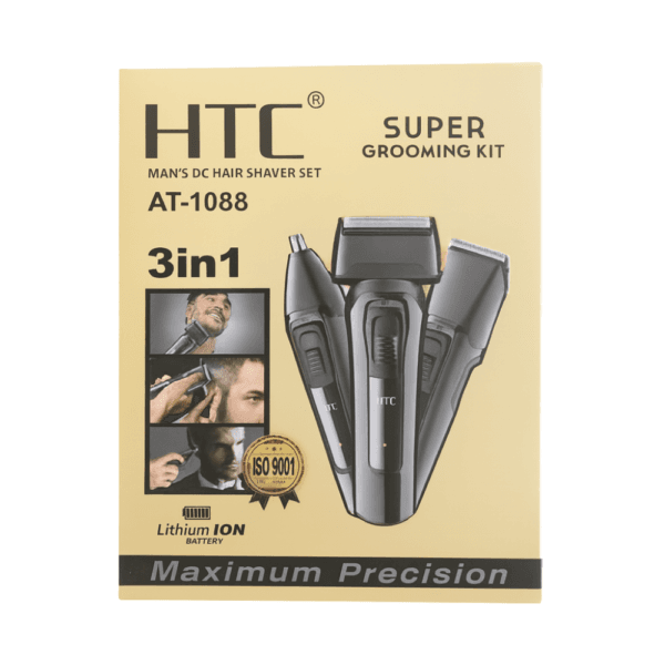 Tondeuse Cheveux Multifonctionnel cheveux barbe corps 3 en 1 Homme HTC AT 1088