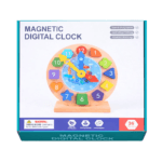 تفاصيل الأرقام المغناطيسية الملوّنة لساعة تعليمية للأطفال لتعزيز التعرّف على الأرقام