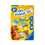 لعبة أين يعيشون مع بطاقات ألغاز للحيوانات وموائلها مناسبة للأطفال ابتداءً من 3 سنوات