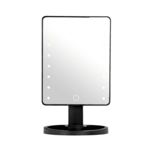 Miroir maquillage LED tactile sur coiffeuse pour application précise