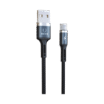 Câble USB C Rhino SDC-030c tressé pour charge rapide de smartphone sur fond blanc. Il est résistant et durable.