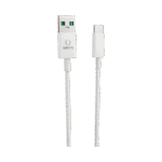 Image d'un Câble Type C Charge Rapide 5A ORYX blanc, idéal pour recharger rapidement ton smartphone Android au Maroc.