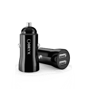Chargeur Allume Cigare Rapide ORYX double USB 18W pour recharger téléphone en voiture