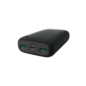 Power bank 10000mAh ORYX NP-11N noir avec ports Type C PD et USB QC3.0 pour charge rapide de téléphone au Maroc.